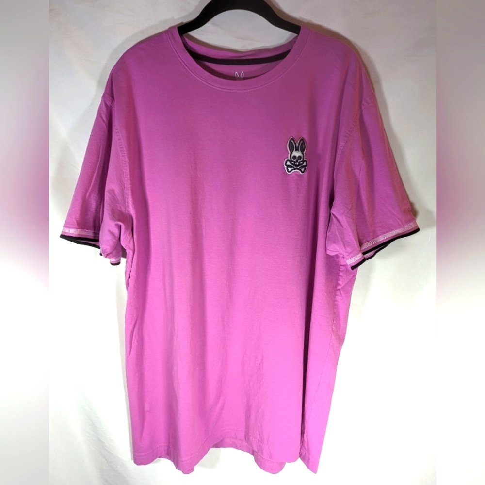 Psycho Bunny Pink Short Sleeve T-Shirt 100% Pima Cotton Size 8